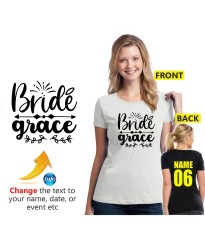 Bride Arrow Celebration Wedding Festive Unisex Adult T-Shirt