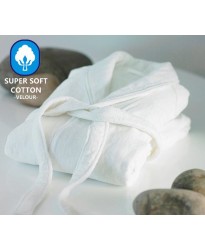 A Classic Luxury Velour Cotton Bathrobe