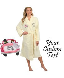Happly ever after logo embroidered Bathrobe