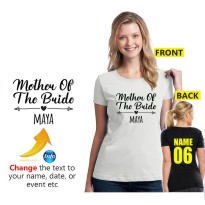 Personalised Hen Party Mother Of The Bride Bridal Party Unisex Adult T-Shirt