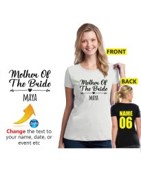 Personalised Hen Party Mother Of The Bride Bridal Party Unisex Adult T-Shirt