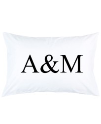 Personalized custom letter with initial printed pillowcase covers