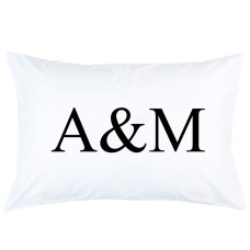Personalized custom letter with initial printed pillowcase covers