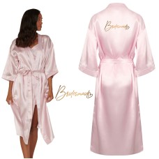 Custom Satin Gown with Personalised Text print