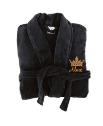 A King Custom Name Embroidery on TERRY bathrobe