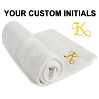 A Personalised FACE Towels Custom Initials Embroidery 