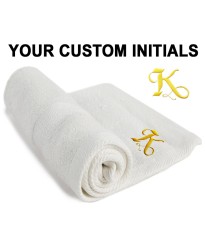 A Personalised FACE Towels Custom Initials Embroidery 
