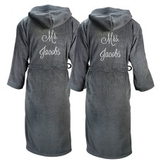 personalised mr and mrs dressing gowns