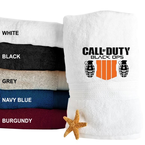 A Duty Calls Embroidered Terry Towel 500 GSM