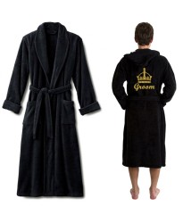 A TERRY CROWN and custom name Embroidery bathrobe