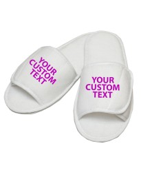 Personalised Basic text embroidery on slippers 