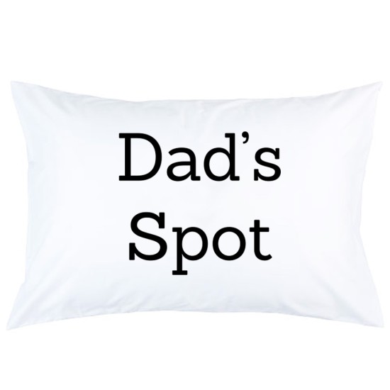 Personalized DAD'S SPOT printed pillowcase covers
