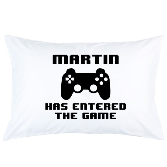 Personalized Game control custom name has entered the game printed pillowcase covers