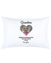 Personalised Grandma photo with Name printed pillowcase covers