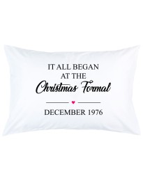 Personalized Heart It's all began at the printed pillowcase covers