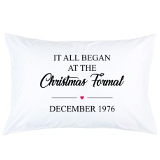 Personalized Heart It's all began at the printed pillowcase covers