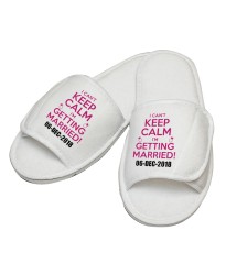 Personalised embroidery I Cant Keep Calm slipper