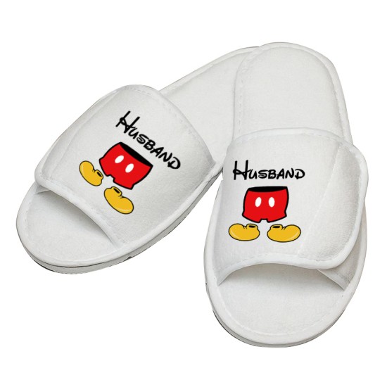 Personalised embroidery MICKEY custom text slipper