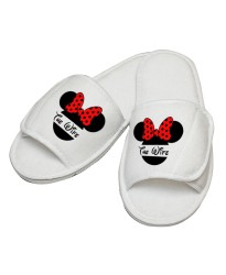 Personalised embroidery MINNIE slipper