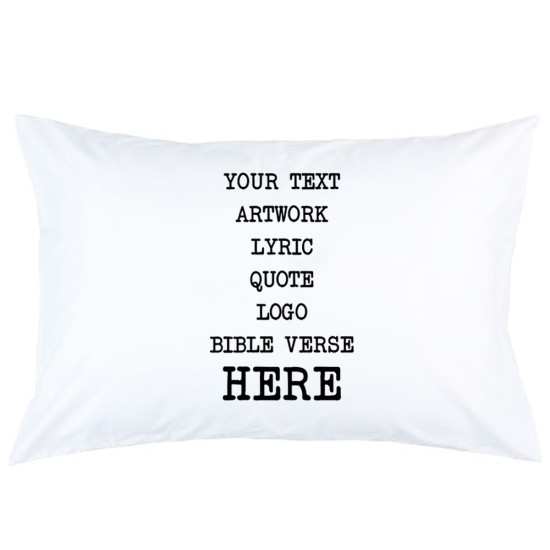personalised cotton pillowcases