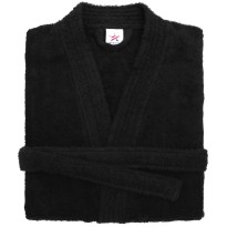 Terry Kimono Black Bathrobe