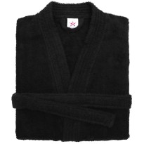 Terry Kimono Black Bathrobe