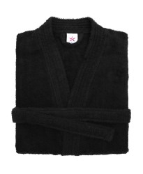 Terry Kimono Black Bathrobe