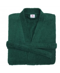 Terry Kimono Dark Green Bathrobe