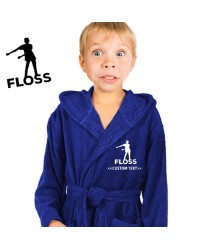 A Gamer FLOSS with your Custom gamer TAG Embroidery on Kids Hooded Terry Bathrobe A Gamer FLOSS with your Custom gamer TAG Embroidery on Kids Hooded Terry Bathrobe