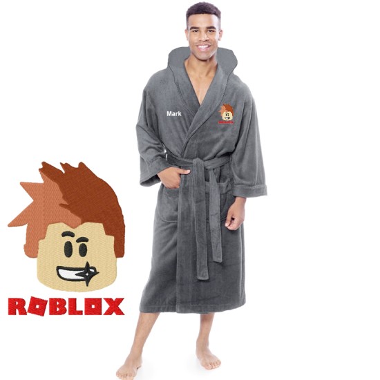 A classic Blox Custom Personalized Bathrobe