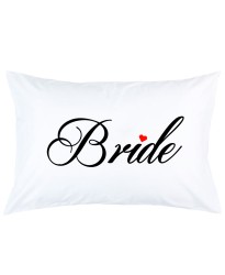 Bride With Heart Wedding Printed Pillowcase Covers