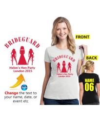 Hen party Brideguard & Bridesmaid T shirt  