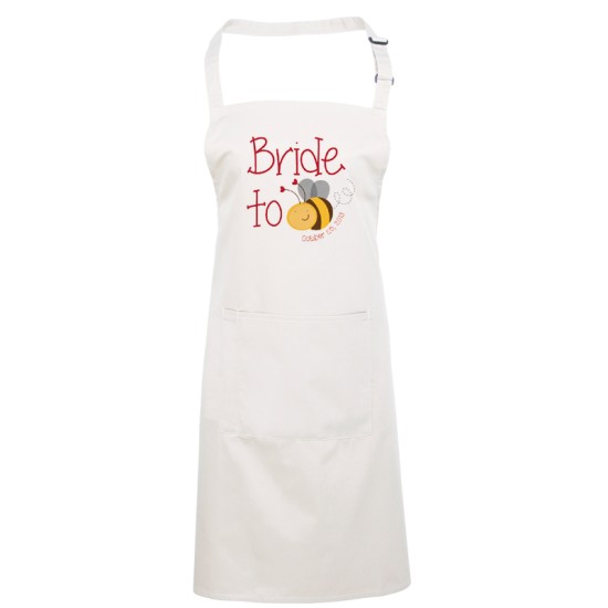 Cool bride to bee design on Apron