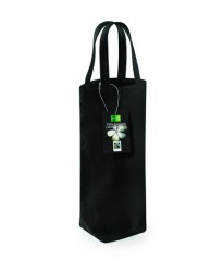 Personalised Bottle Bag W620 Fairtrade Cotton Westford Mill 407 GSM