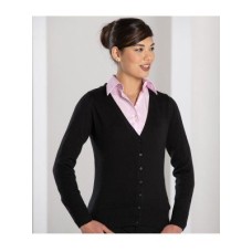 Personalised Ladies V Neck Cardigan 715F Russell