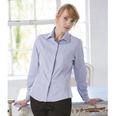 Personalised Ladies Long Sleeve Oxford Shirt H551 Henbury 130 GSM
