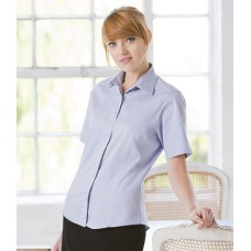 Personalised Ladies Long Sleeve Oxford Shirt H551 Henbury 130 GSM