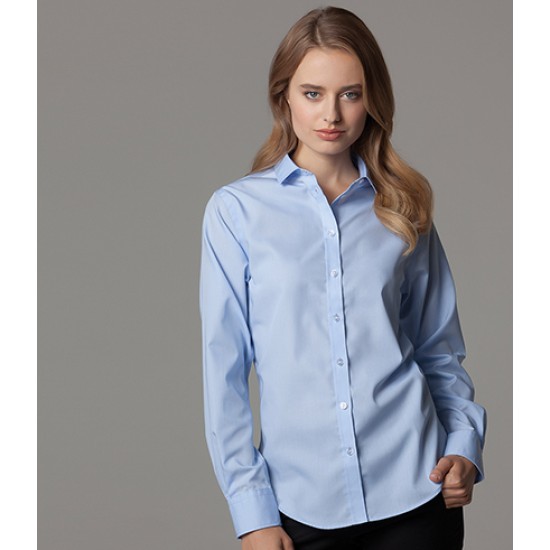 Personalised Ladies Long Sleeve Premium Corporate Shirt K316 Kustom Kit 125 GSM