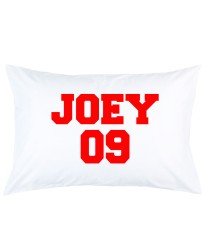 Personalized custom name and number printed pillowcase covers