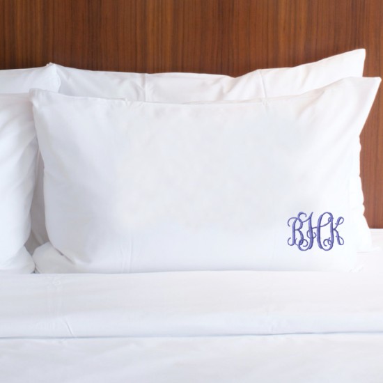 Personalised Prima custom monogram embroidery pillowcase covers