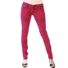 Hot Pink Leopard Skin Skinny Jeans