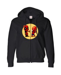 Dead and Spider Spray Zip Hoodie