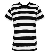 Prison Stripes Black/White T Shirt