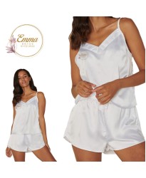 Customized Wedding Silk Satin Night Wear Camisole Set for bride , brides maid honeymoon Attire For Bridal Party