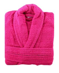 Terry Fuschia Bathrobe