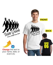 Stag T-Shirt with 5 grooms Marching