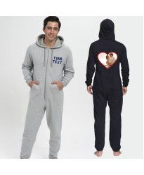 Personalised image in a heart Onesies