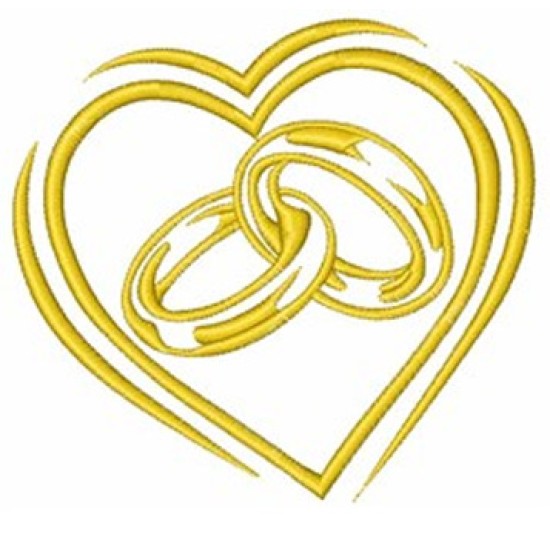 Twin Heart logo ring Embroidery Bathrobe