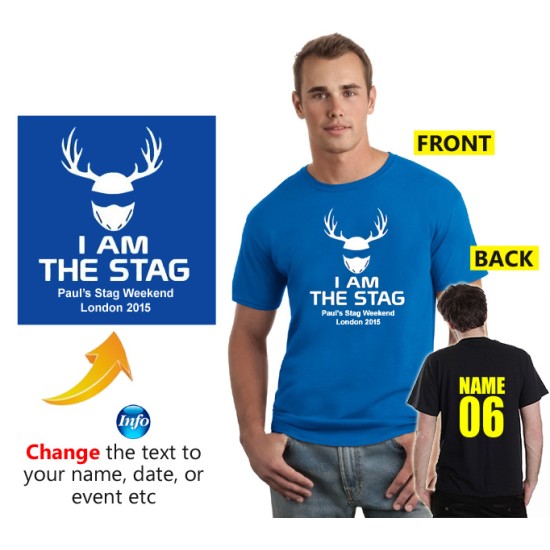 I am the Stag Cool Custom Stag helmet T shirt