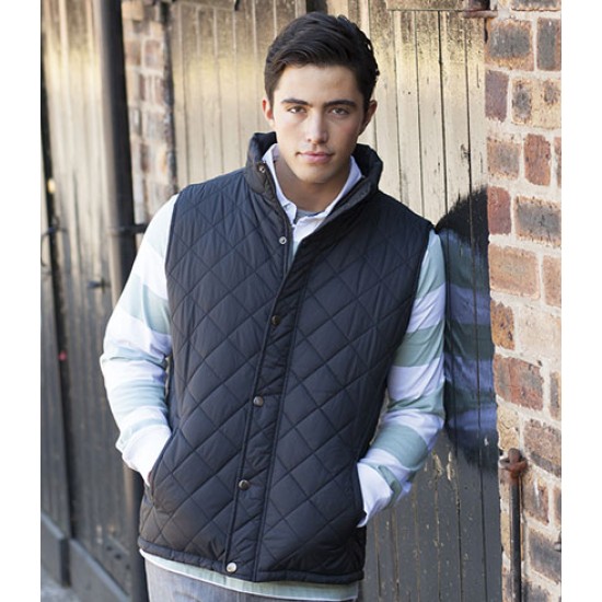 Personalised Quilted Gilet Row FR903 Front 140 